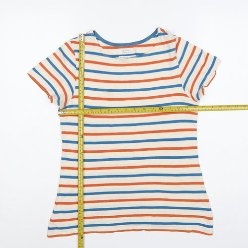 Seasalt Women Multicoloured UK 10 Sailor Striped Organic Cotton T-Shirt