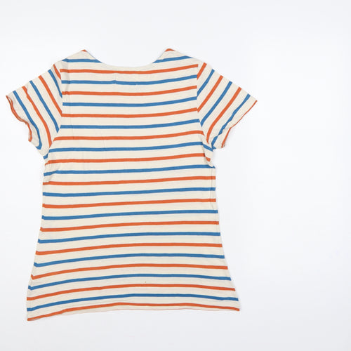 Seasalt Women Multicoloured UK 10 Sailor Striped Organic Cotton T-Shirt