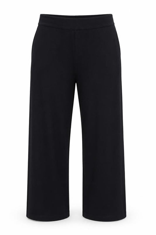 Edit Or's Cut Women's Black UK 14 Wide-Leg High Rise Trousers