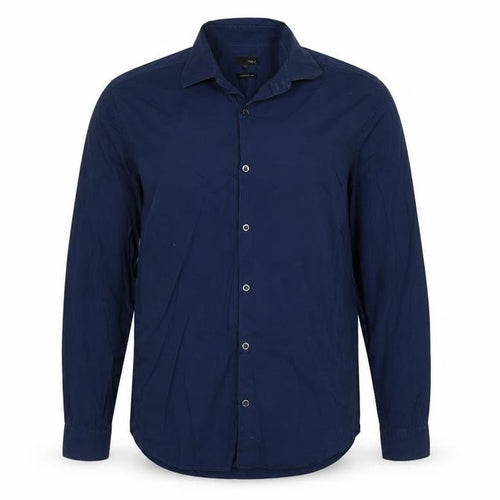 Next Men’s Blue XL Regular Fit Long Sleeve Button-Up Shirt