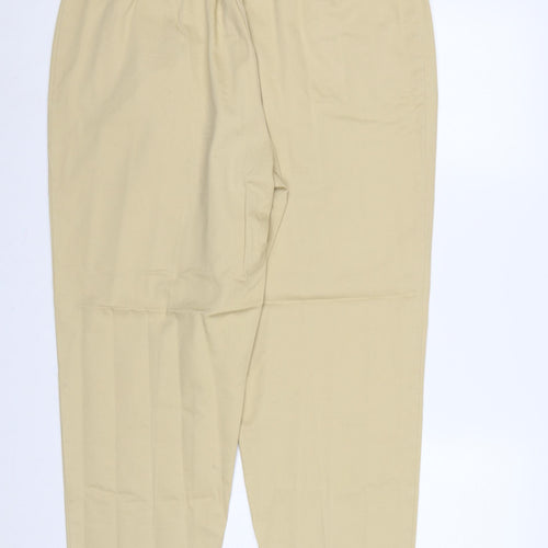 Softal Process Women’s Beige Chino Trousers Size 18 Cotton Tapered