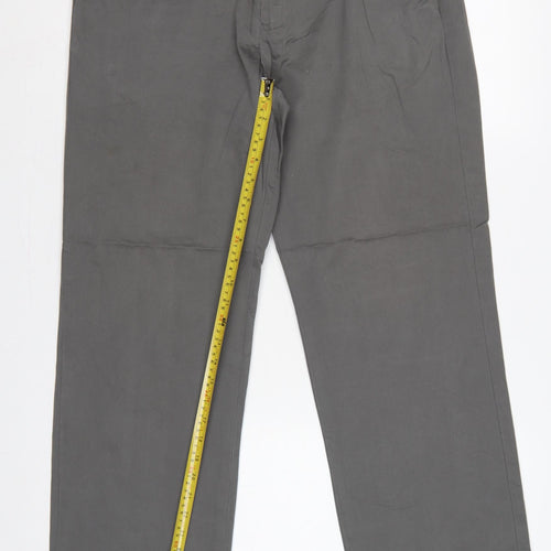 Marks & Spencer Men’s Grey 34/30 Blue Harbour Classic Chino Trousers