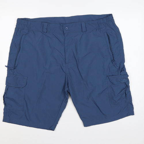 Mountain Warehouse Mens Blue Size 42 Lightweight Cargo Shorts