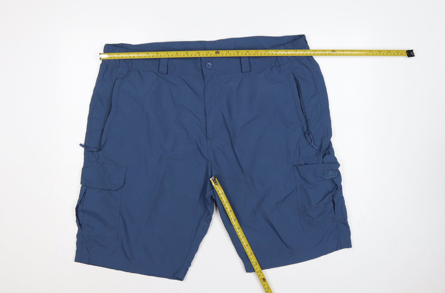 Mountain Warehouse Mens Blue Size 42 Lightweight Cargo Shorts