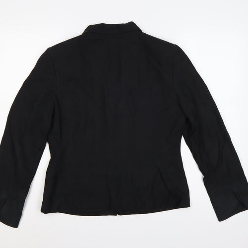 Kaliko Women’s Black Size 12 Tailored Single-Breasted Blazer Jacket