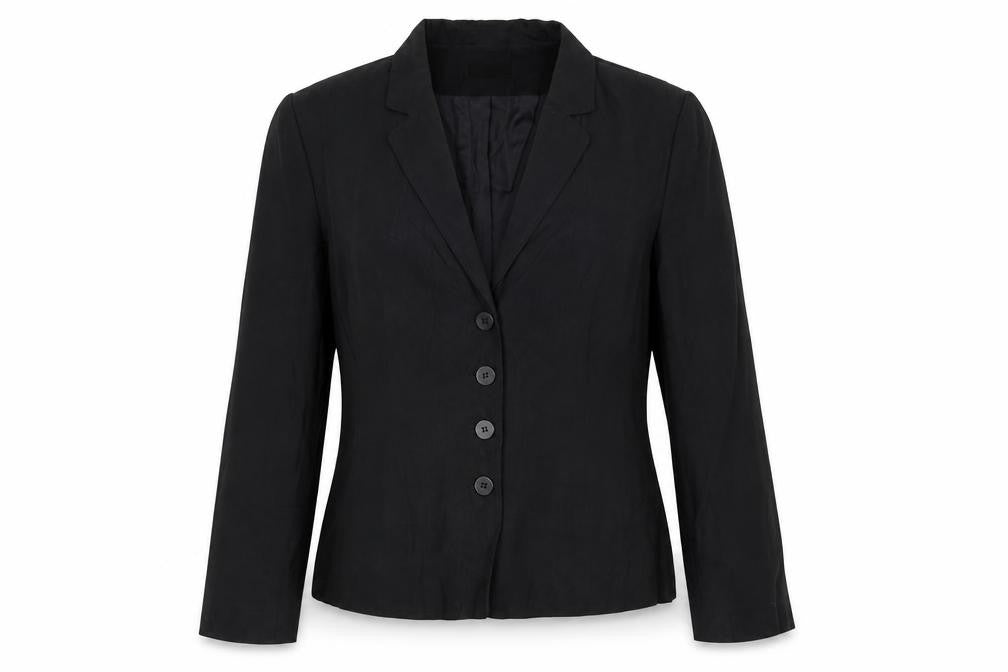 Kaliko Women’s Black Size 12 Tailored Single-Breasted Blazer Jacket