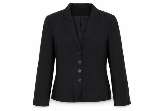 Kaliko Women’s Black Size 12 Tailored Single-Breasted Blazer Jacket