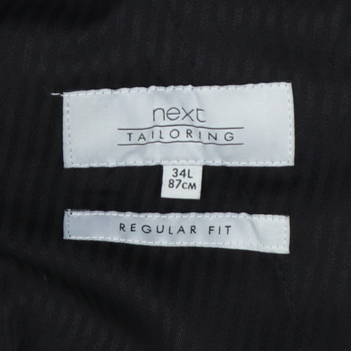 Next Men’s Black 34 Regular Fit Tailoring Straight Dress Trousers