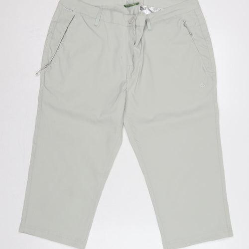 Craghoppers Women’s Grey UK 16 Cropped Stretch Travel Trousers