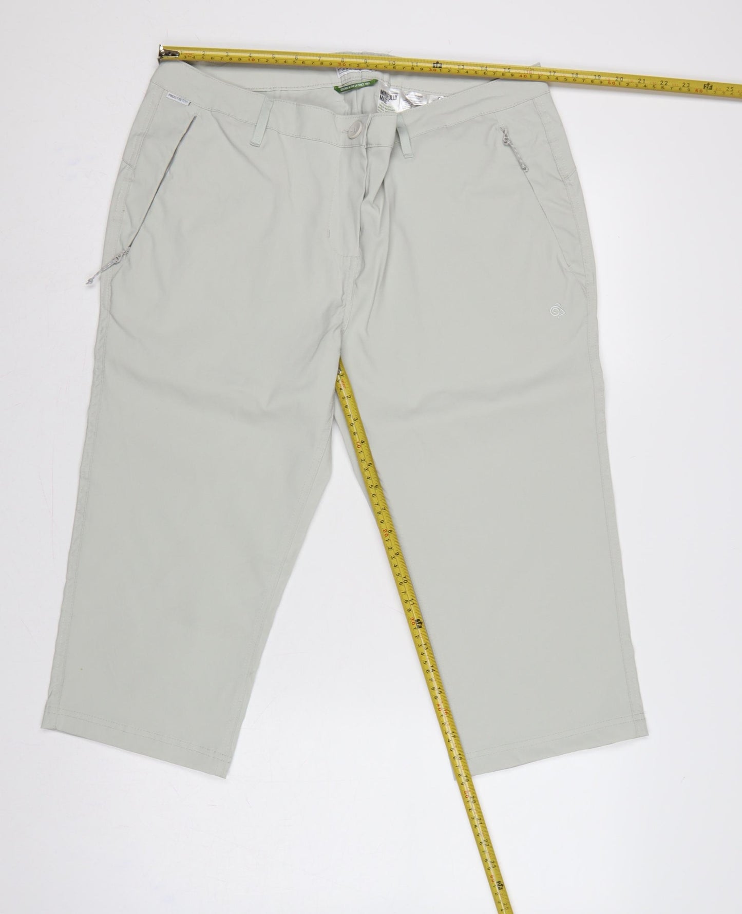 Craghoppers Women’s Grey UK 16 Cropped Stretch Travel Trousers