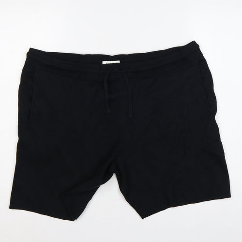 Autograph Men’s Black 3XL Cotton Modal Drawstring Sweat Shorts