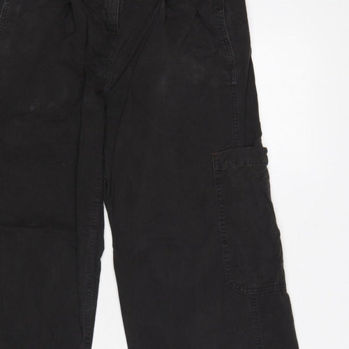 White Stuff Women’s Black UK 8 Cargo Straight Leg Trousers