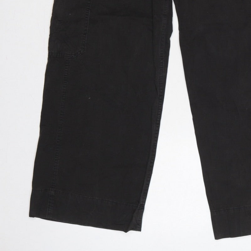 White Stuff Women’s Black UK 8 Cargo Straight Leg Trousers