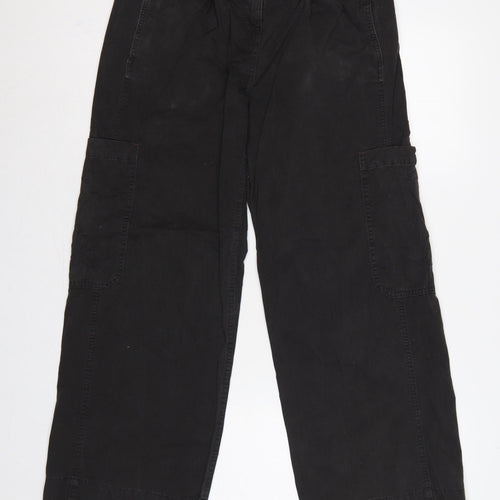 White Stuff Women’s Black UK 8 Cargo Straight Leg Trousers