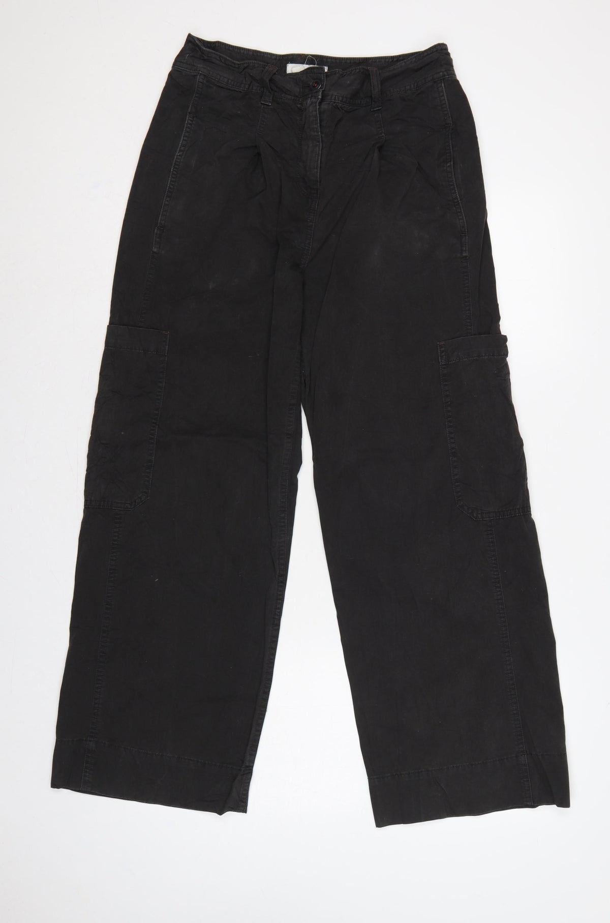 White Stuff Women’s Black UK 8 Cargo Straight Leg Trousers