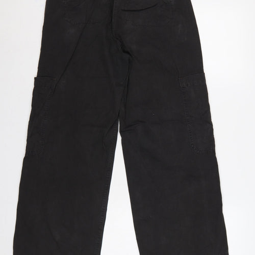 White Stuff Women’s Black UK 8 Cargo Straight Leg Trousers