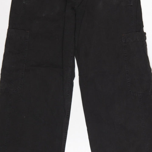 White Stuff Women’s Black UK 8 Cargo Straight Leg Trousers