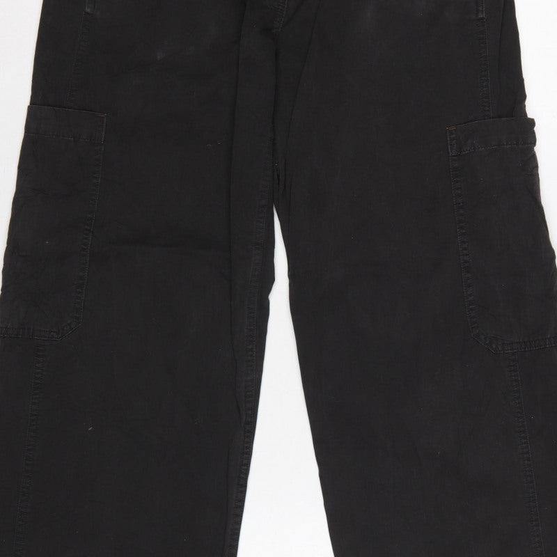 White Stuff Women’s Black UK 8 Cargo Straight Leg Trousers