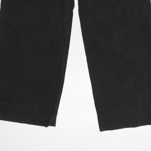 White Stuff Women’s Black UK 8 Cargo Straight Leg Trousers