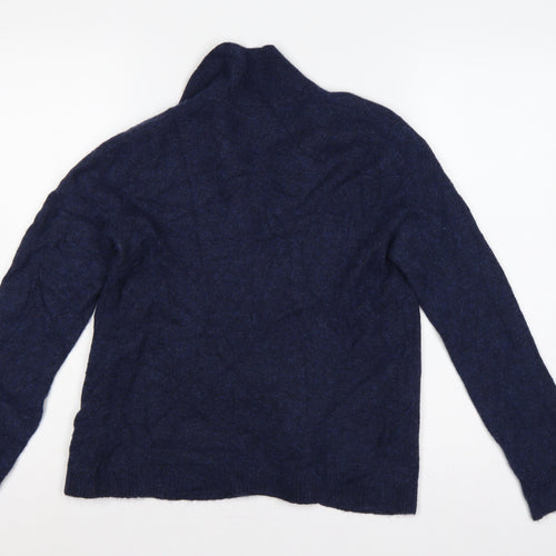 Seasalt Cornwall Women’s Blue Cowl Neck Knit Pullover Jumper UK 14