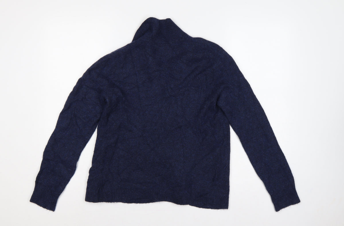 Seasalt Cornwall Women’s Blue Cowl Neck Knit Pullover Jumper UK 14