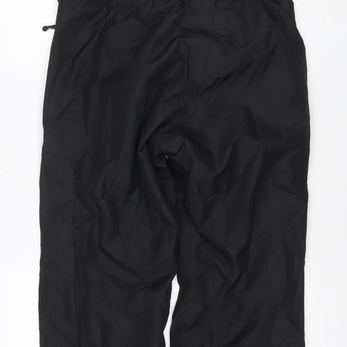 Quechua Men’s Black S Snow Pants Ski Trousers Braces Insulated