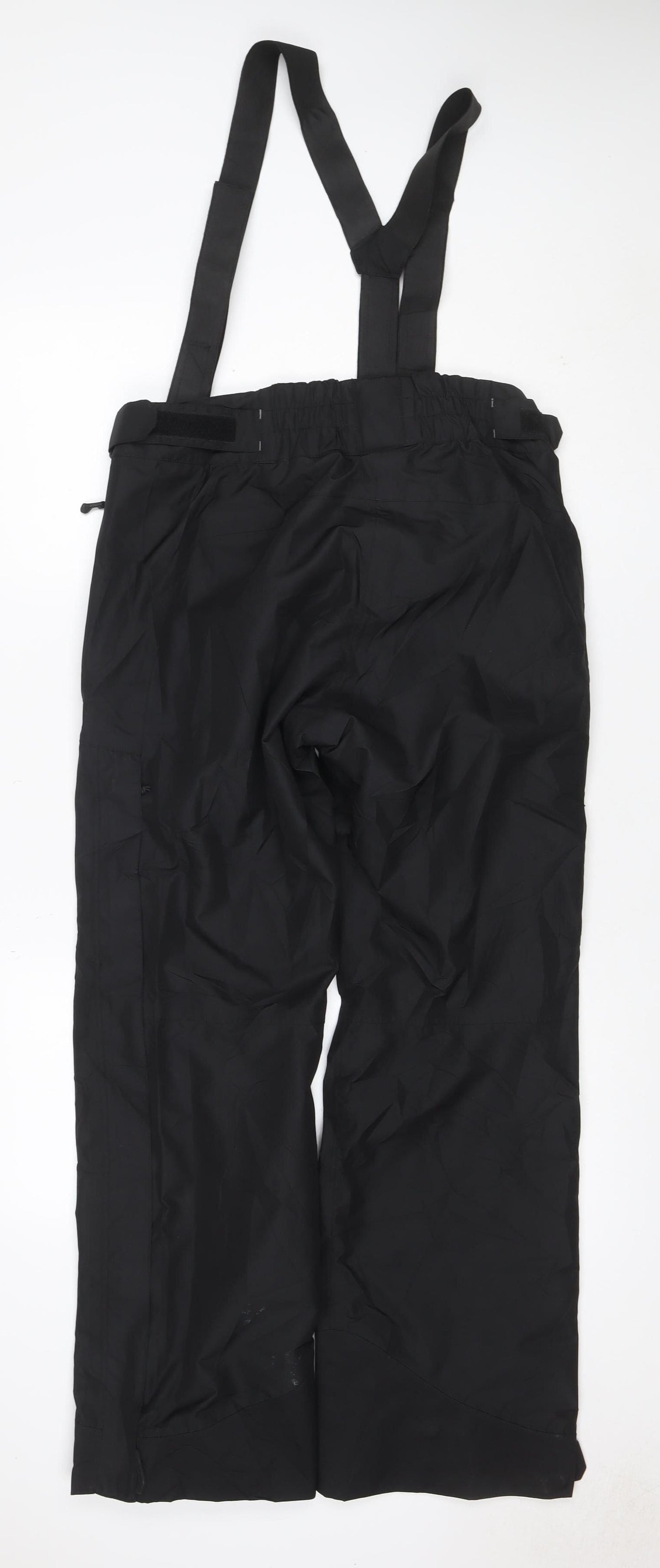 Quechua Men’s Black S Snow Pants Ski Trousers Braces Insulated