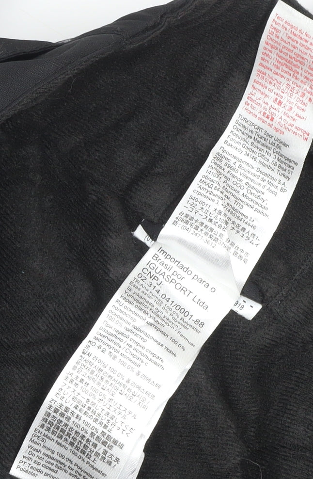Quechua Men’s Black S Snow Pants Ski Trousers Braces Insulated