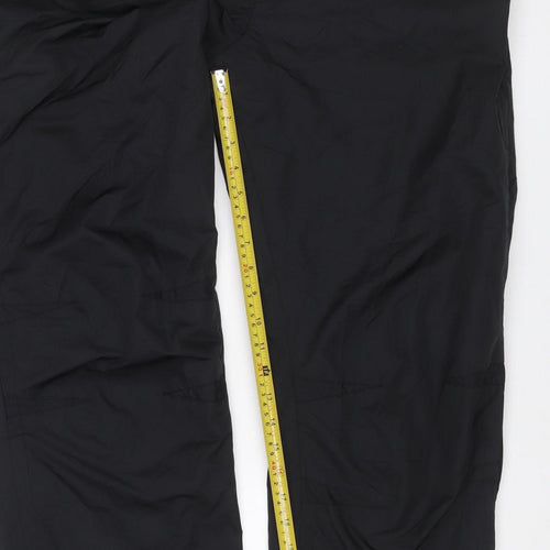 Decathlon Men’s Black XL Walking Trousers Elastic Waist Zip Pocket