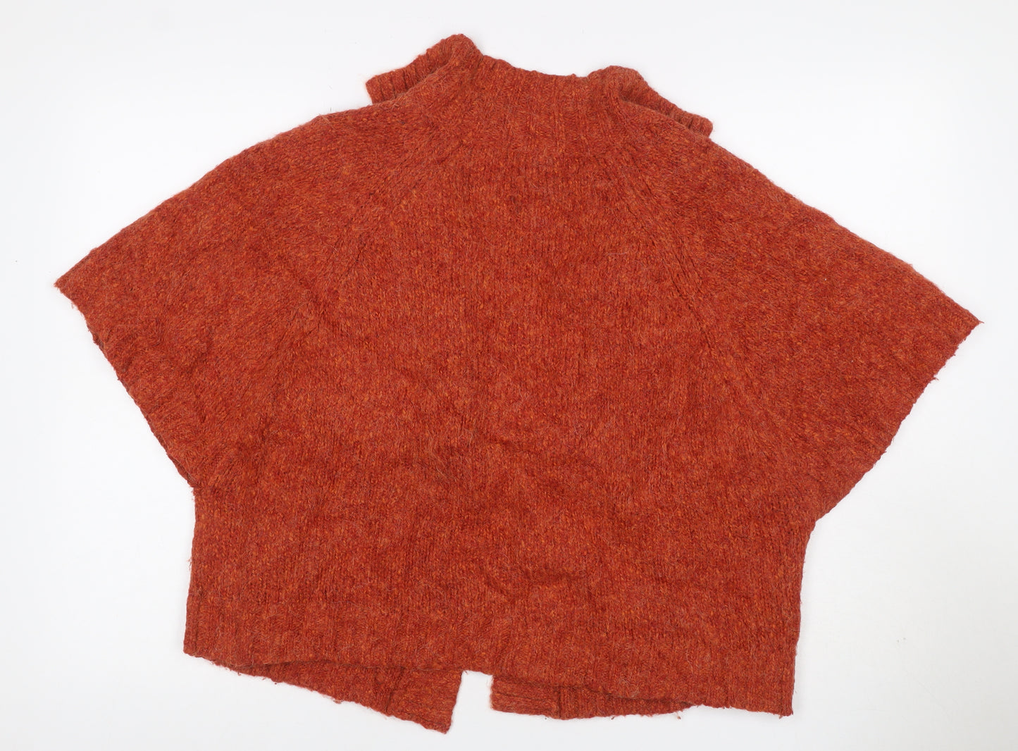 Sarah Spencer Women Orange Alpaca Wool Blend 18 Plus Cardigan
