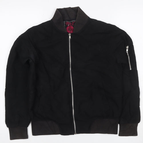 Miss 21 Women’s Black Size S Bomber Jacket Full Zip