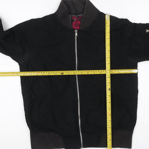 Miss 21 Women’s Black Size S Bomber Jacket Full Zip