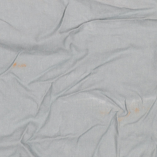 My Tribe Women's Blue UK 8 Linen Cargo Trousers Drawstring Pockets