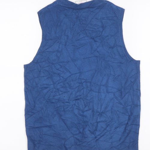 Next Women’s Blue UK 14 Sleeveless Scoop Neck Knit Jumper Vest