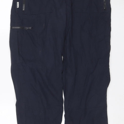 Trespass Men’s Blue S Snow Pants Waterproof Zip Pocket Trousers