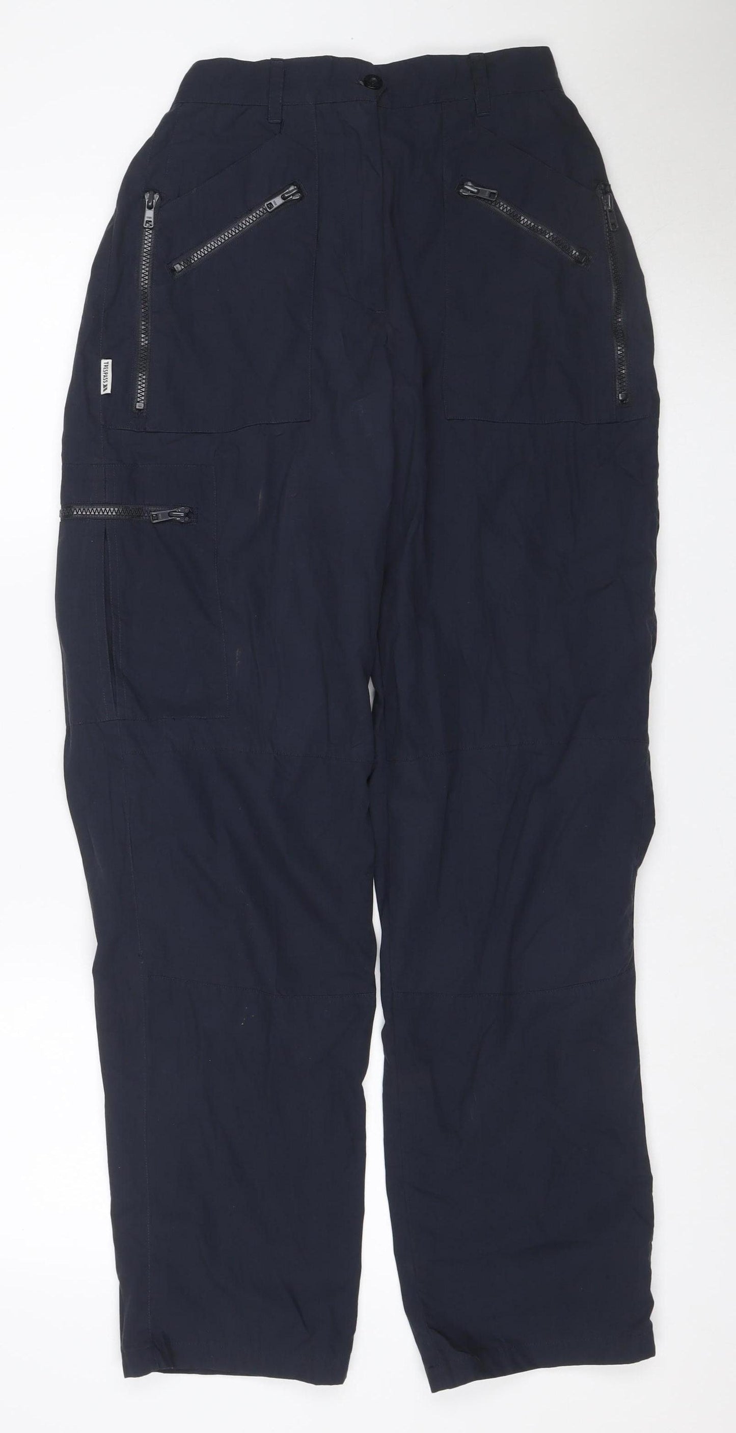 Trespass Men’s Blue S Snow Pants Waterproof Zip Pocket Trousers