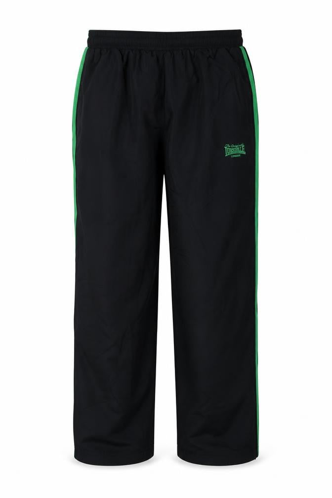 Lonsdale Men’s Black Green XL Track Pants Polyester Drawstring
