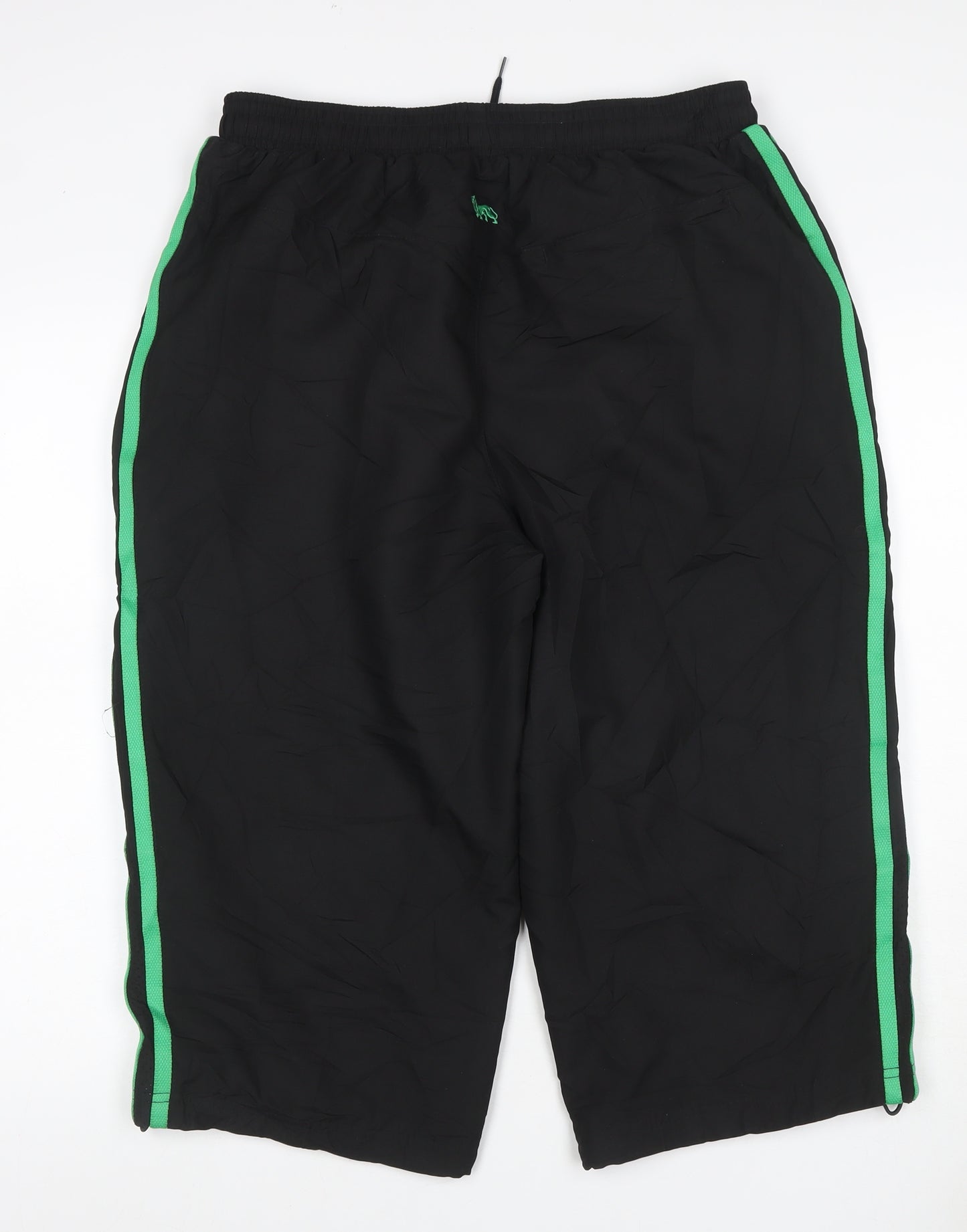 Lonsdale Men’s Black Green XL Track Pants Polyester Drawstring