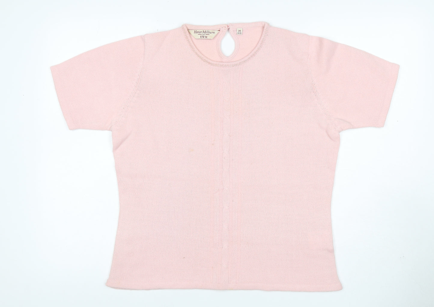 Honor Millburn at EWM Women’s Pink Size 14 Cable Knit Beaded Jumper