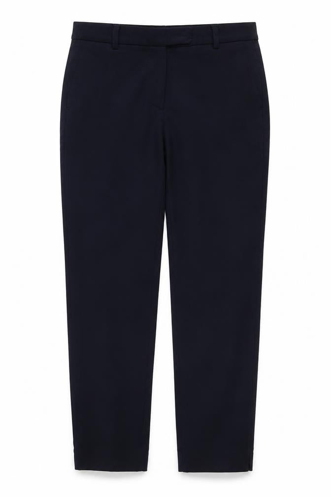 Front view of Marks & Spencer Women Blue UK 10 Regular Tailored Straight Trousers