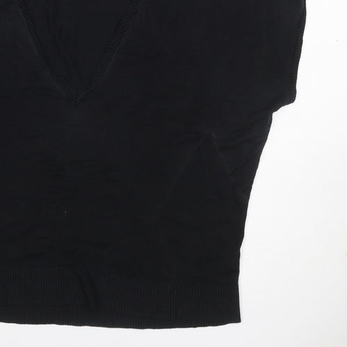Hobbs Women Black Size M Basic Knit V-Neck Sleeveless Tank Top