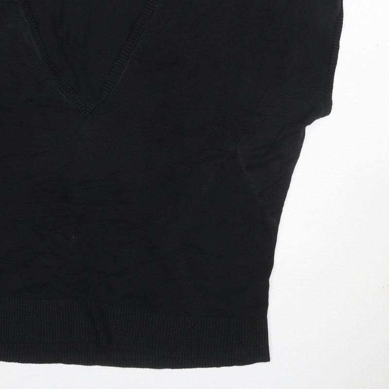 Hobbs Women Black Size M Basic Knit V-Neck Sleeveless Tank Top
