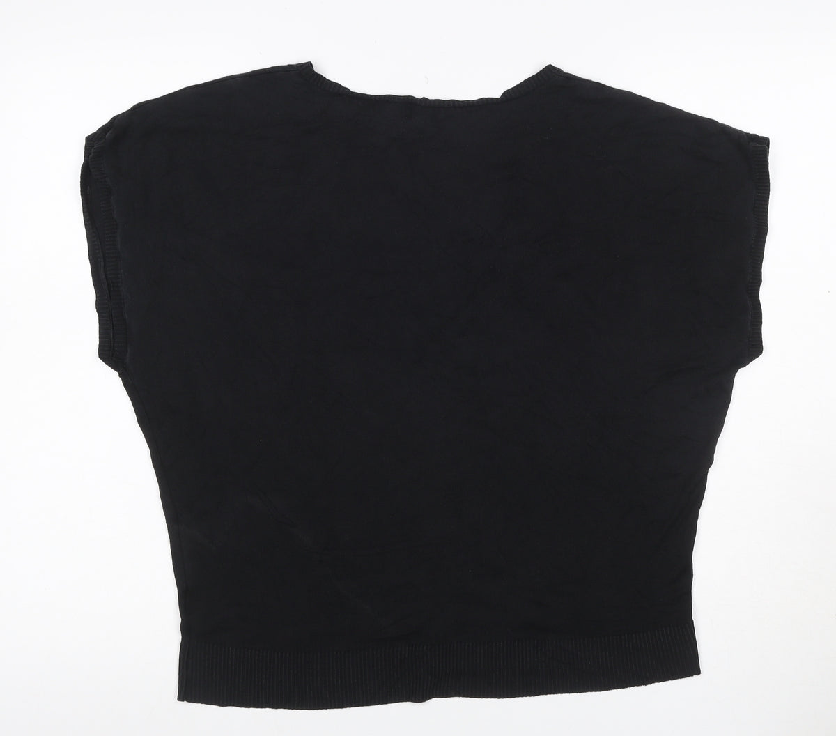 Hobbs Women Black Size M Basic Knit V-Neck Sleeveless Tank Top