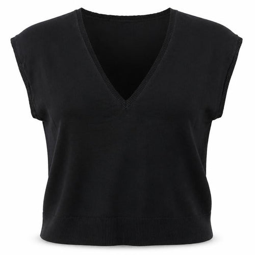 Hobbs Women Black Size M Basic Knit V-Neck Sleeveless Tank Top