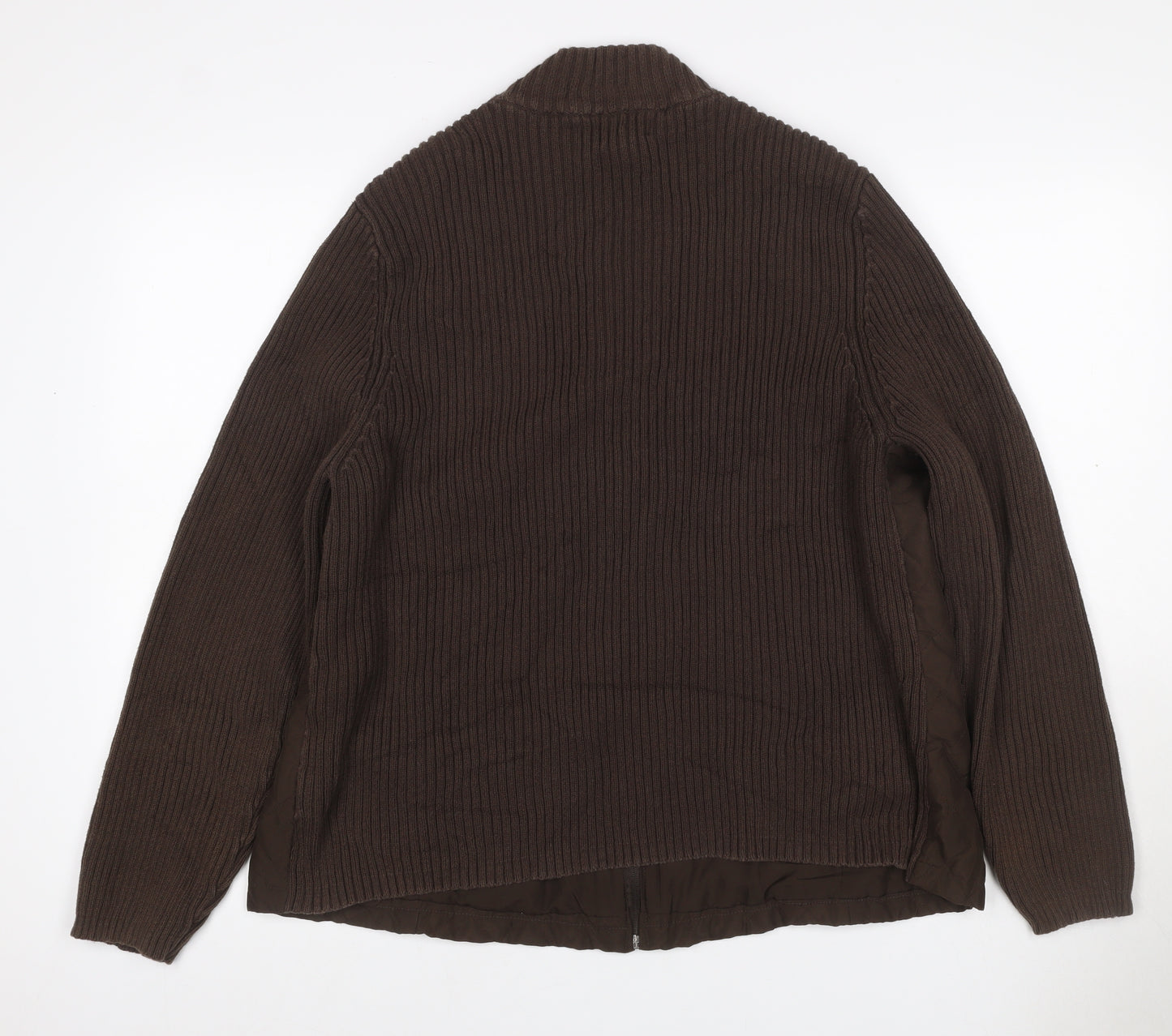Croft & Barrow Women’s Brown UK 20 1X Quilted Knit Puffer Jacket