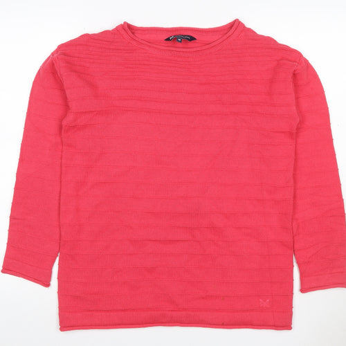 Crew Clothing Women’s Pink Size 14 Cotton Blend Crew Neck Jumper