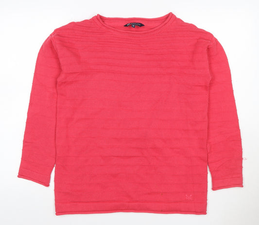 Crew Clothing Women’s Pink Size 14 Cotton Blend Crew Neck Jumper