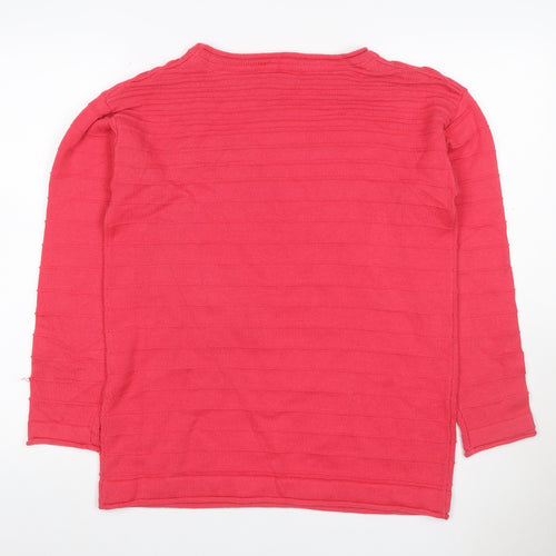 Crew Clothing Women’s Pink Size 14 Cotton Blend Crew Neck Jumper