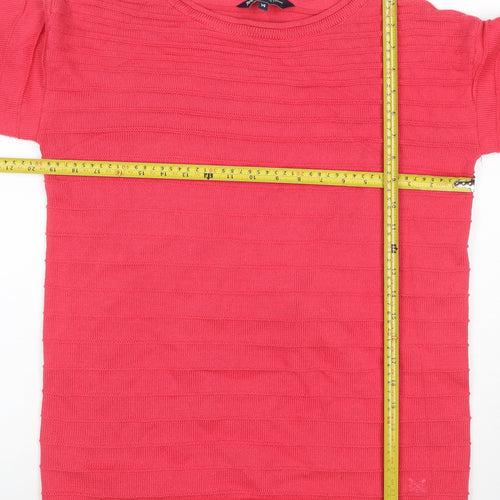 Crew Clothing Women’s Pink Size 14 Cotton Blend Crew Neck Jumper