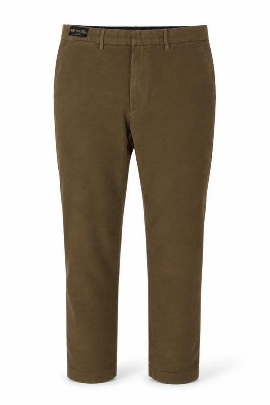 Marks and Spencer Men Brown 38x29 Regular Straight Chino Trousers